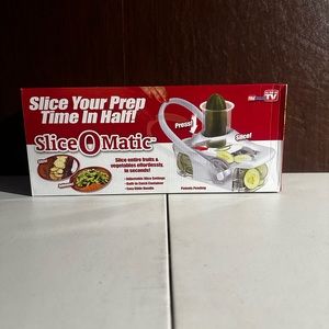 Telebrands Slice-O-Matic Slicer NIB Chop Dice Slice Food Multi Slicer